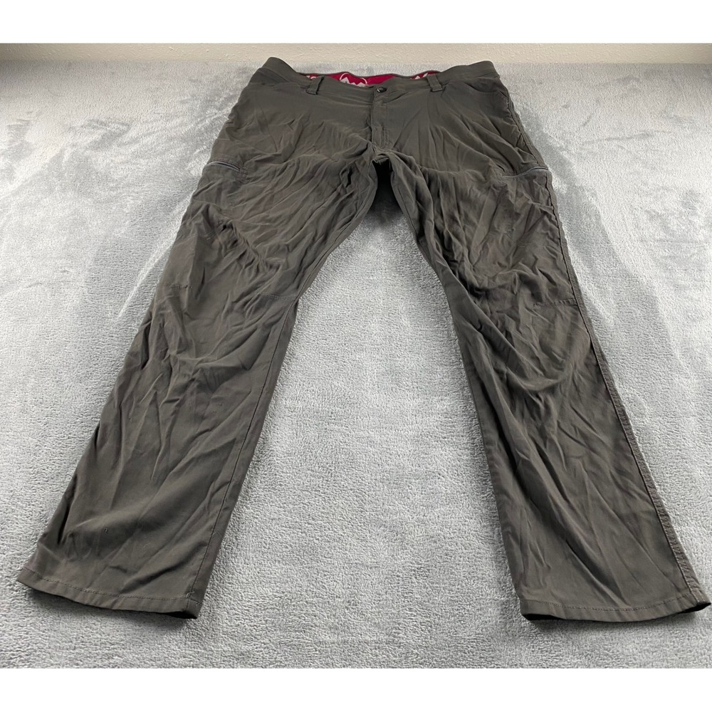 Wrangler Outdoor Series Mens 38x30 Gray Nylon Stretch Cargo Hiking Pants